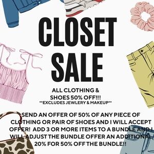 CLOSET SALE!!!!!